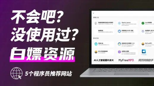 不会还有人没使用过吧，程序员开发的5款高效网站，一个比一个好用！