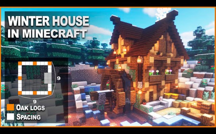 Minecraft 搬运 教你建造雪地中的房屋 哔哩哔哩 つロ干杯 Bilibili