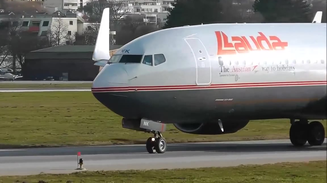 2013年劳达航空最后一班飞机奥地利因斯布鲁克起飞