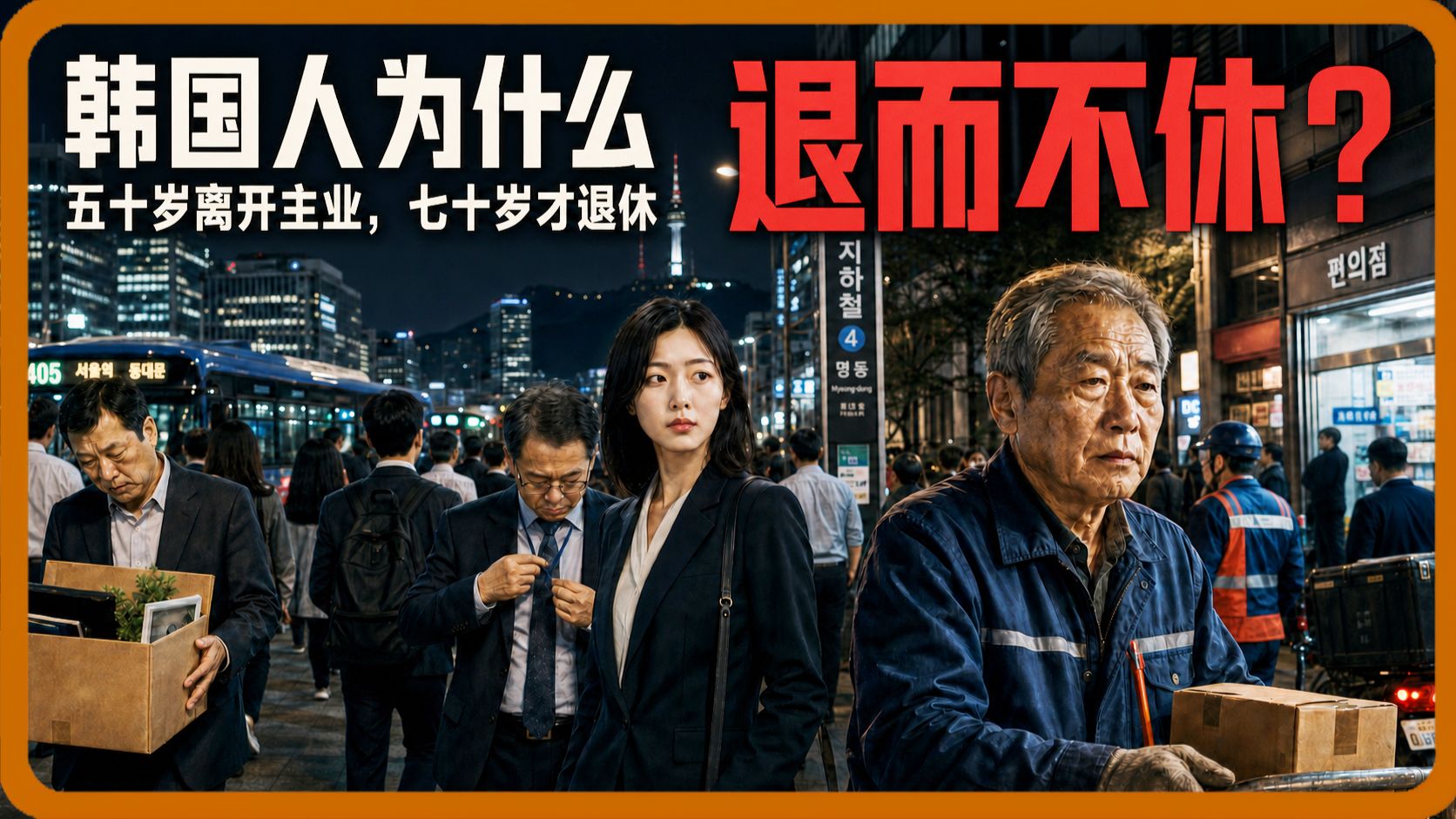 【私人局】韩国人为什么退而不休？