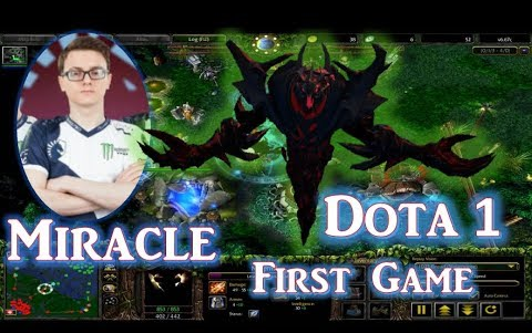 dota 1 miracle 奈文摩尔(sf)-13岁的miracle第一次比赛