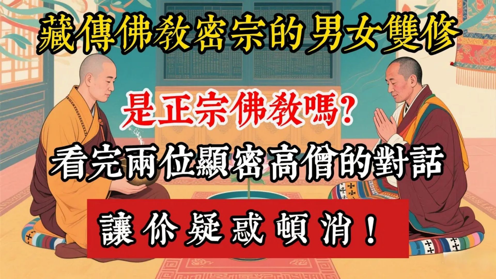 藏传佛教密宗的男女双修，是正宗佛教吗？看完两位显密高僧的对话，疑惑顿消！