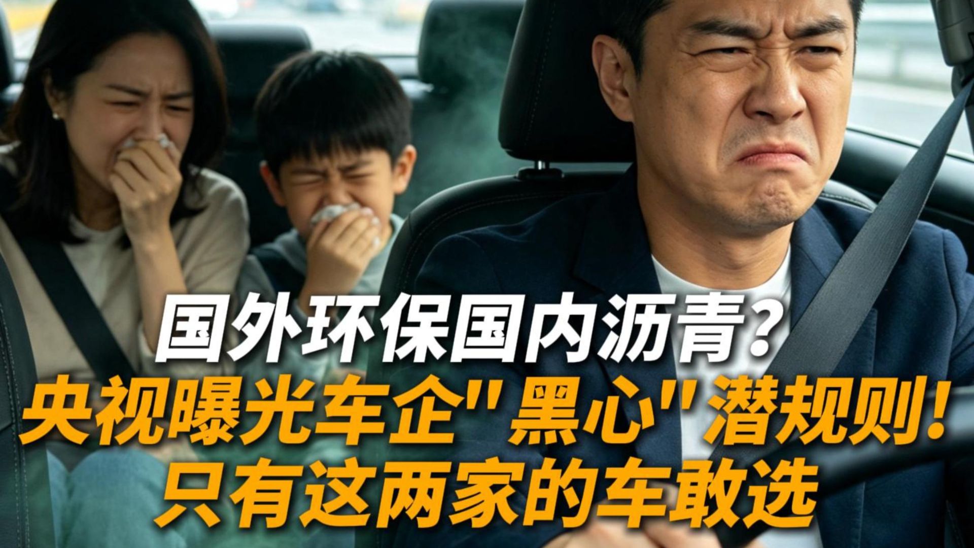 国外环保国内沥青?央视曝光车企“黑心”潜规则！只有这两家的车敢选