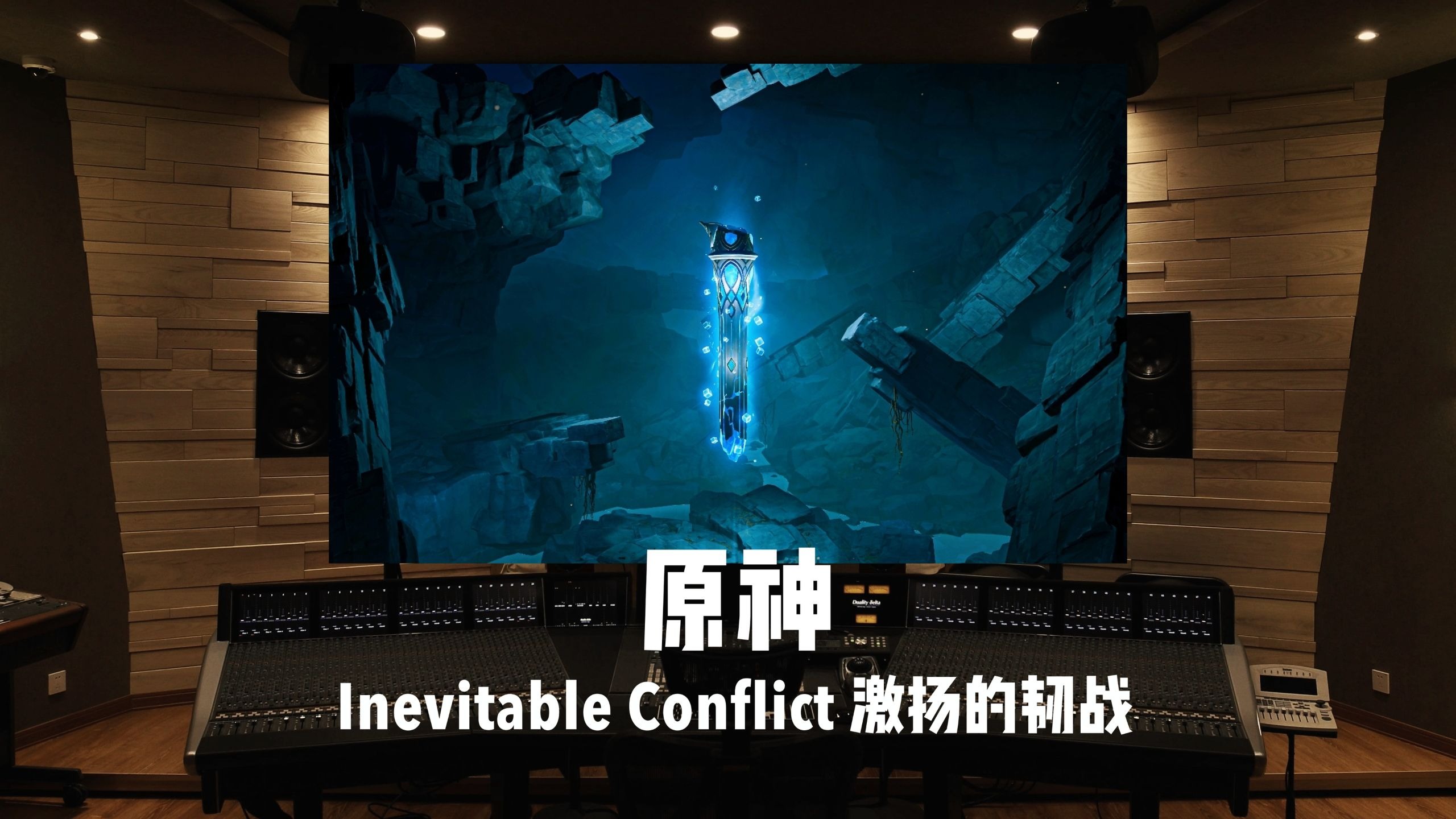 《原神》层岩巨渊天钉处战斗曲「激扬的韧战 Inevitable Conflict」百万级录音棚试听