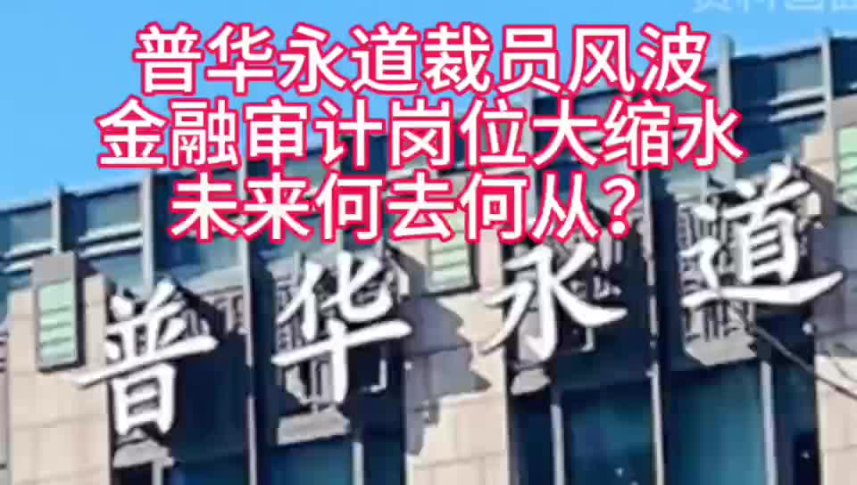 普华永道裁员风波:金融审计岗位大缩水,未来何去何从?哔哩哔哩bilibili