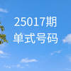 双色球25017期号码分享(仅供参考