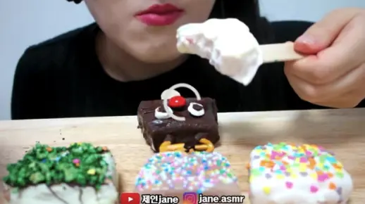 吃播,咀嚼音,甜点吃播!