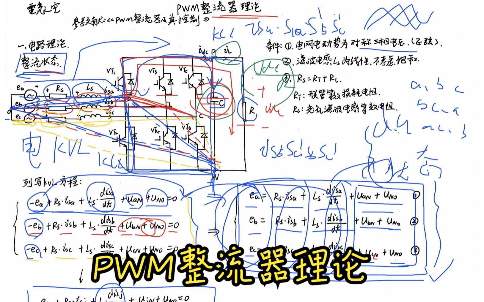 负基础学习PWM整流器的数学模型与参数整定