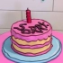 Tigga Mac｜?派大星的道歉蛋糕?，以海绵宝宝动画为创作灵感，再次制作二次元蛋糕