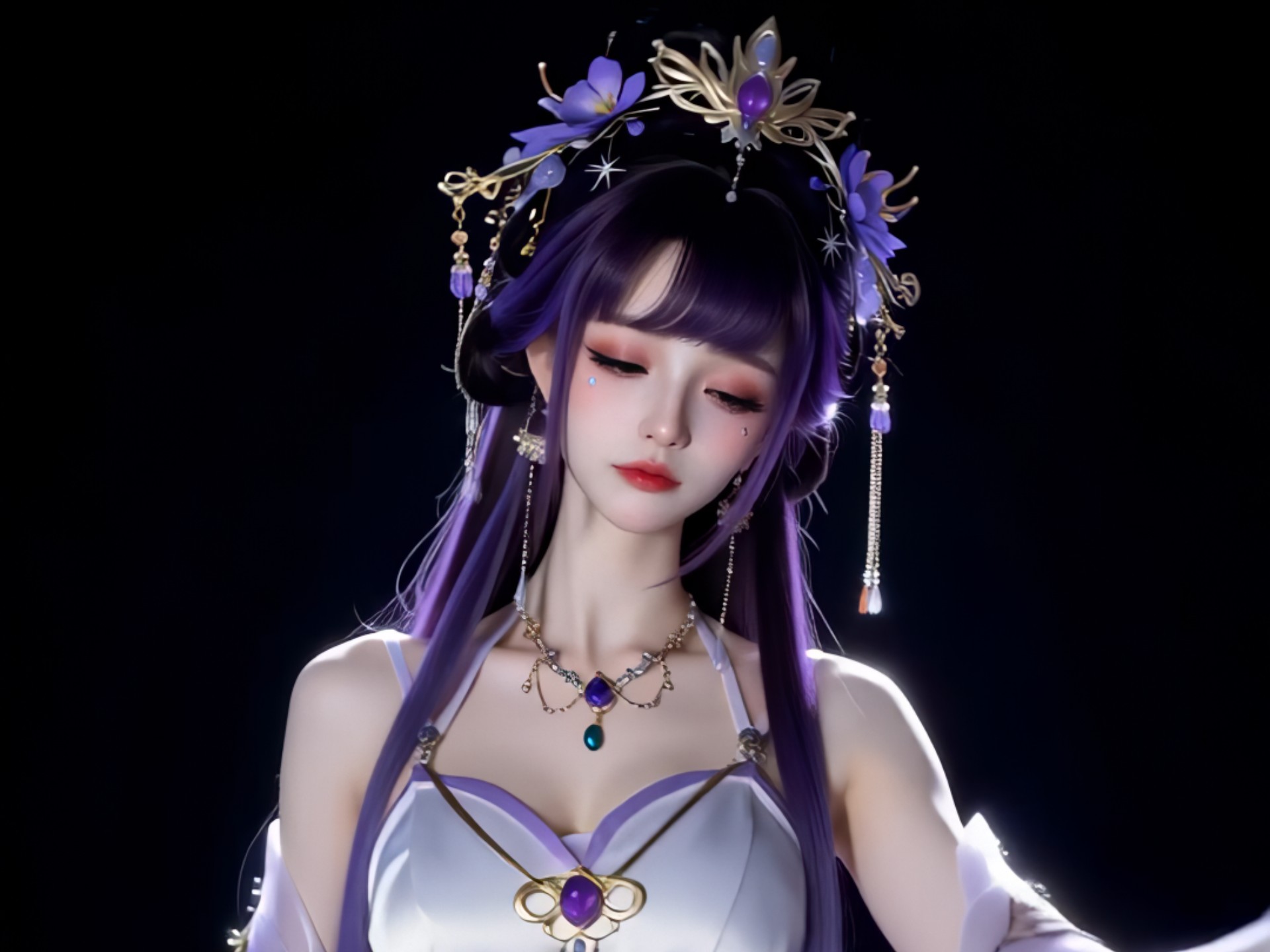 师兄，紫色韵味的小师妹喜欢吗