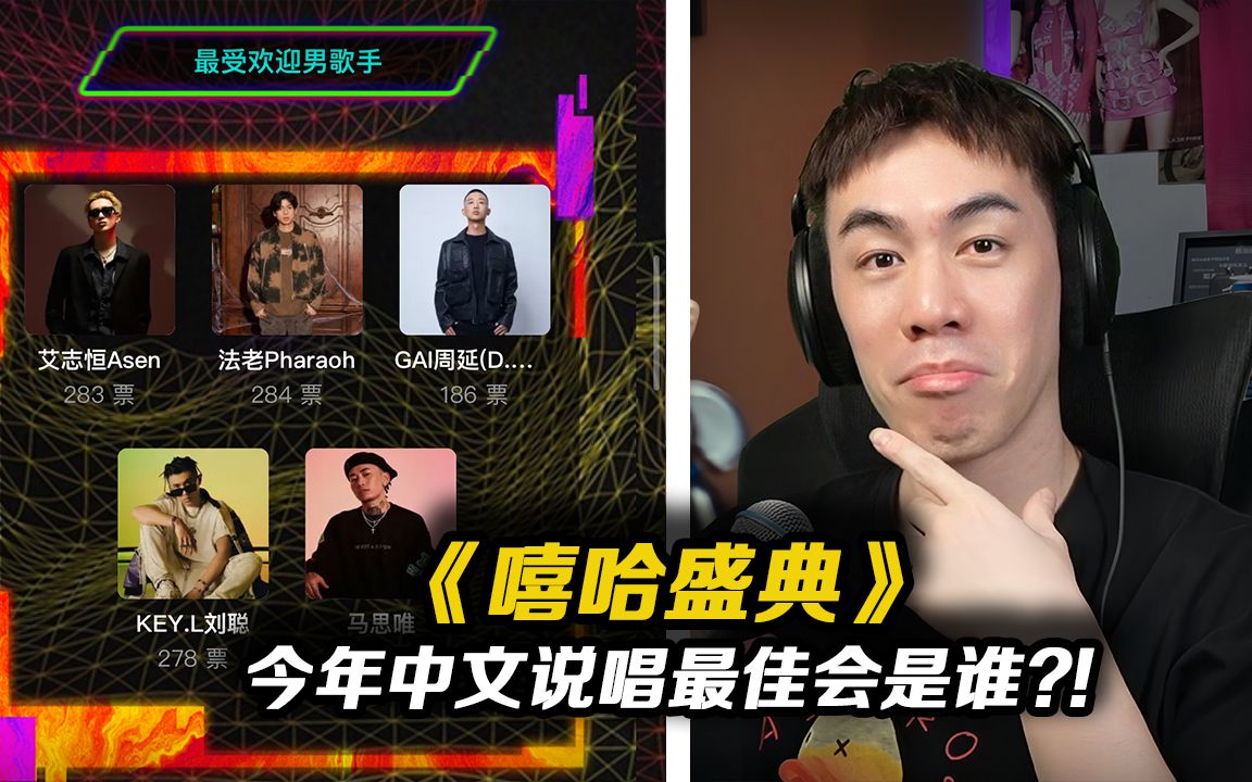 有点离谱?! 来看看今年中文说唱谁将会是最佳歌手、新人以及专辑吧!!【嘻哈盛典】