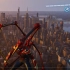 《蜘蛛侠ps4版》穿着钢铁侠定制外套 站在地图最高的建筑向下跳，效果震撼