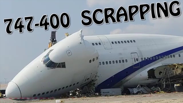 可怜的747被挖掘机分分钟拆解撕碎