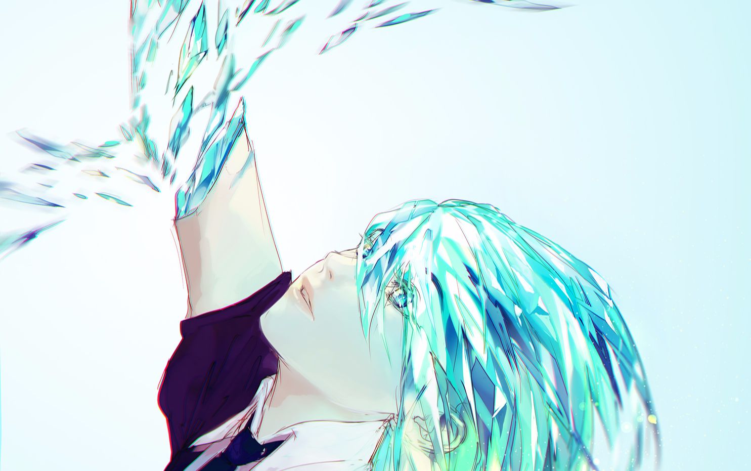 【宝石之国】宝石碎裂 从下面看?还是从侧面看?