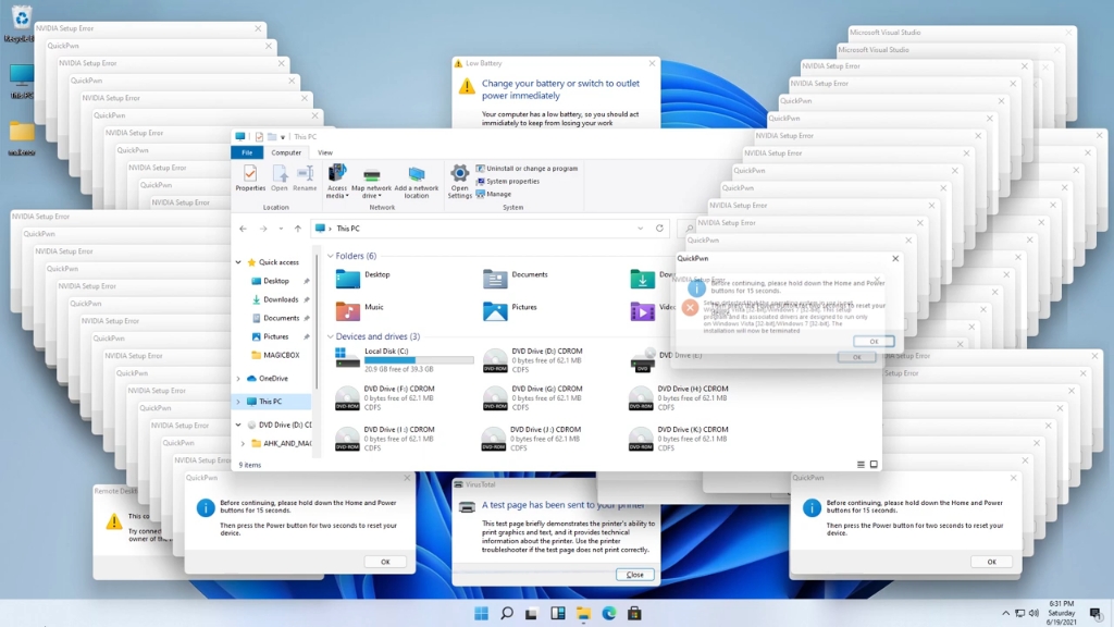 Windows 11 Crazy Error | 1080p 60 FPS
