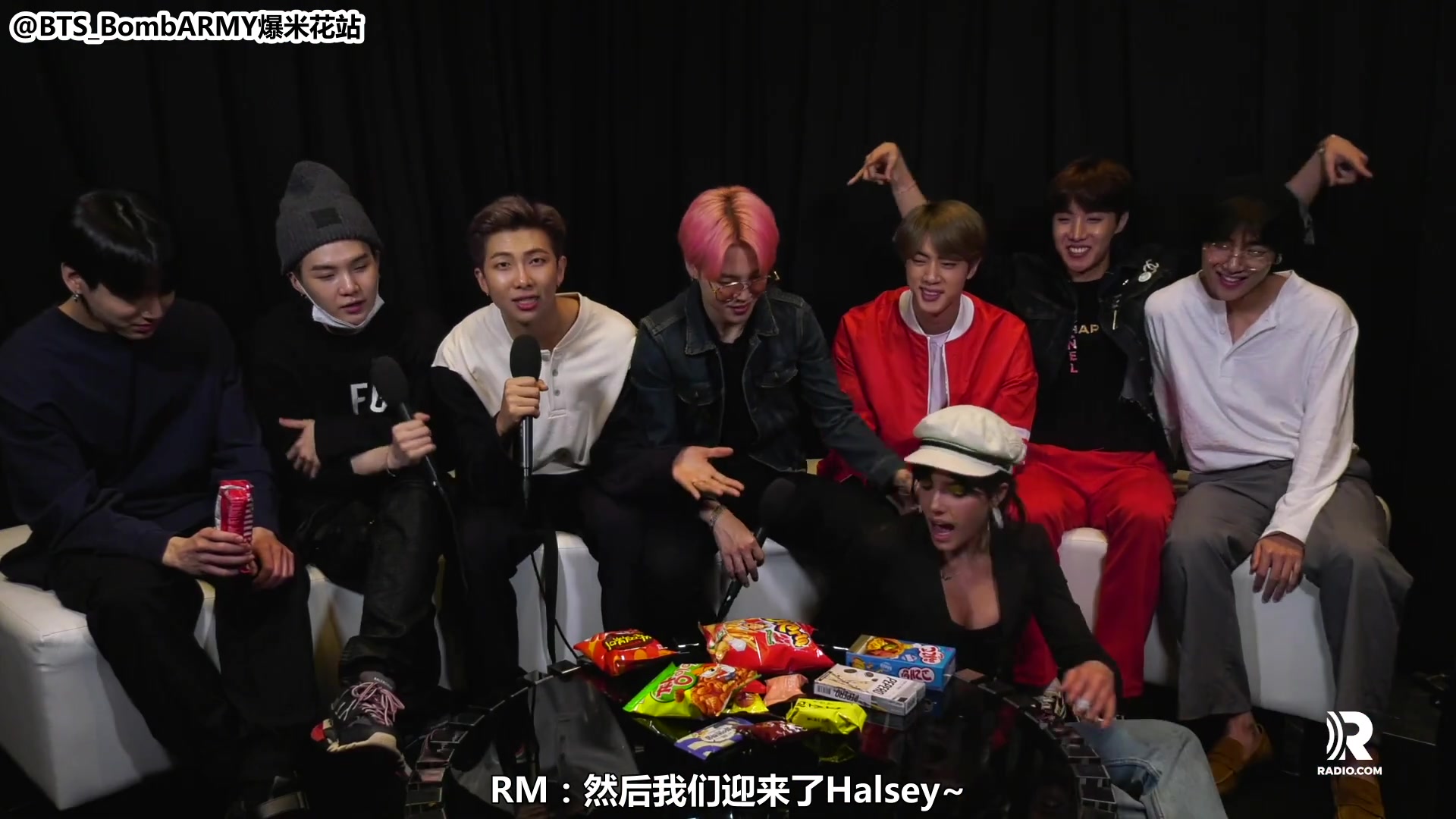 【BTSBombARMY爆米花站】中字 190502 halseycrashesourbtsinterviewtogive哔哩哔哩 (゜゜)つロ 干杯~bilibili