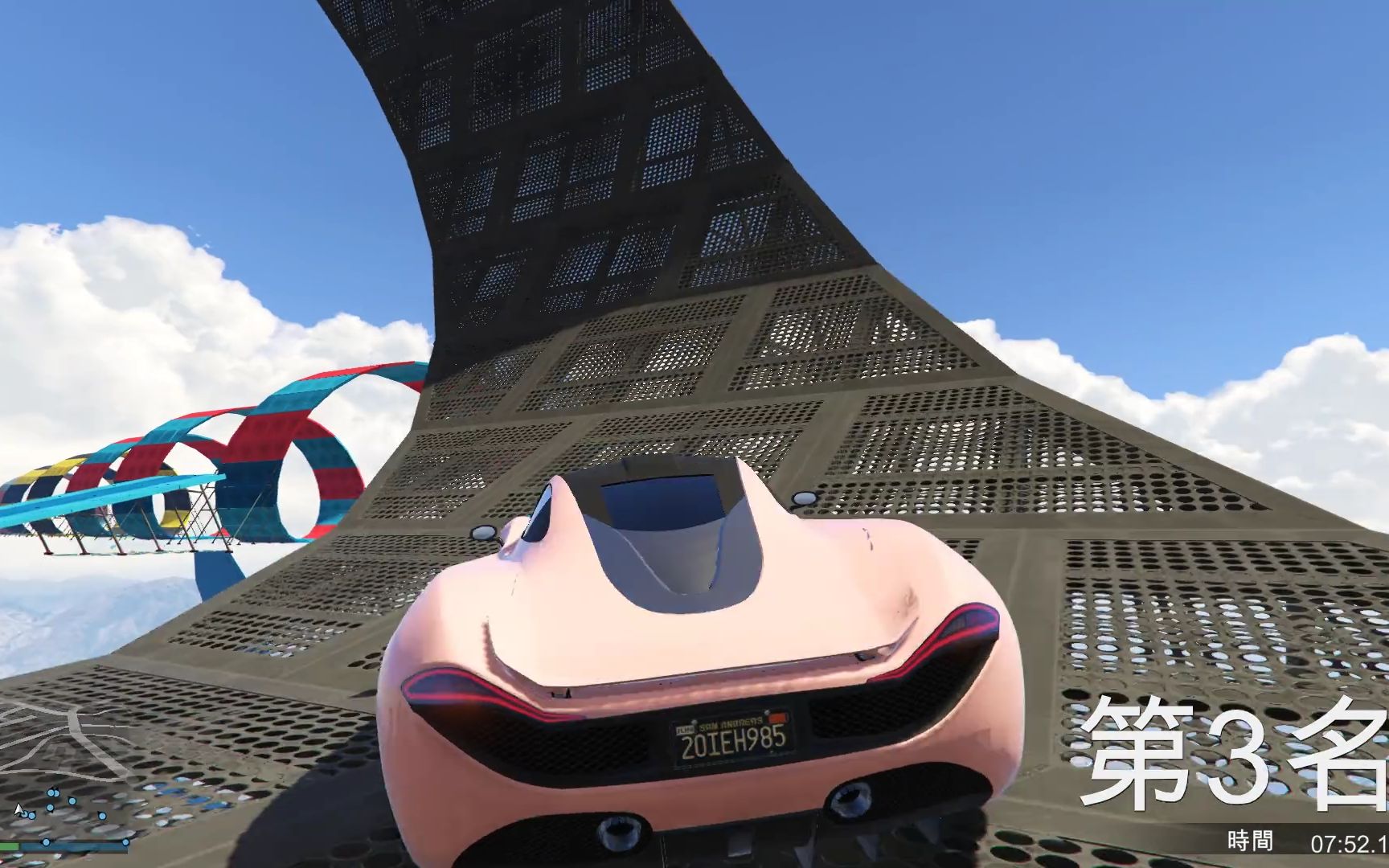 乐美解说gta5超级跑车空中特技竞速终点只有老司机才知道怎么过
