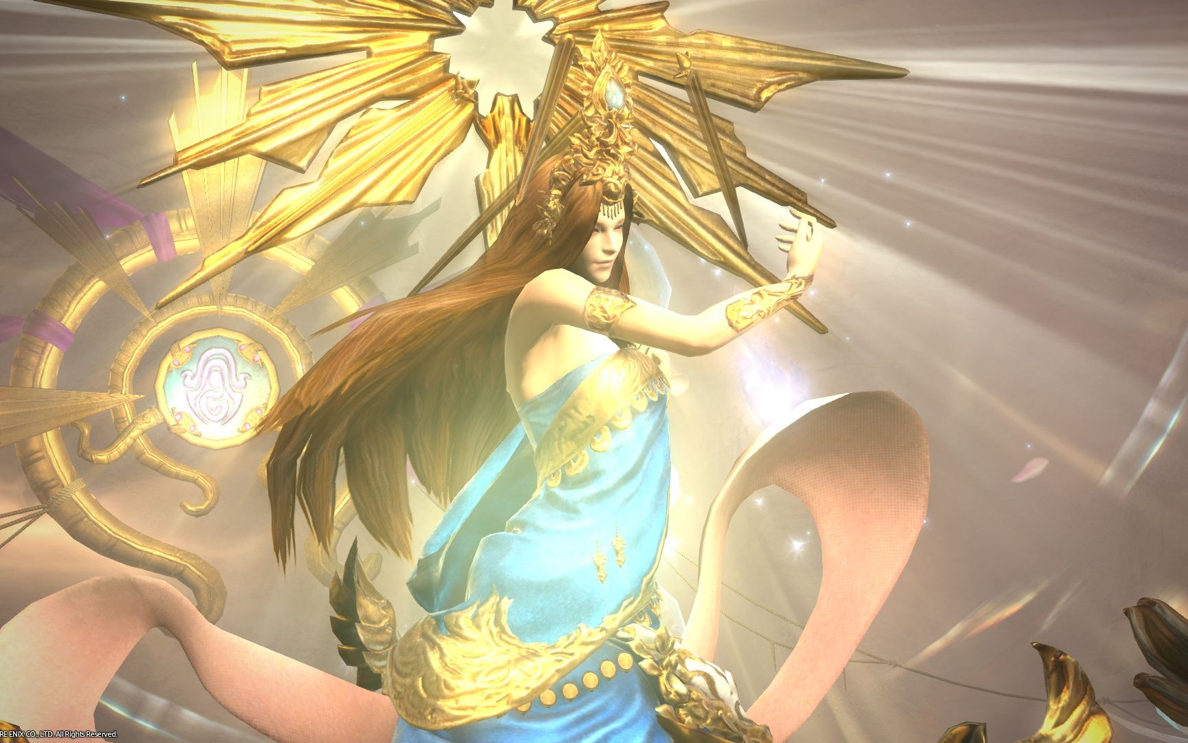 「ff14」国服4.0极美神吉祥天女伐木视频——诗人视角