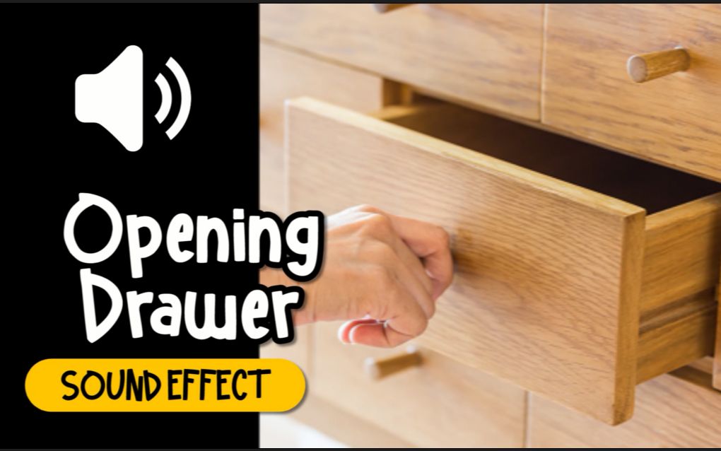 打开 抽屉 木制 音效 (HQ)