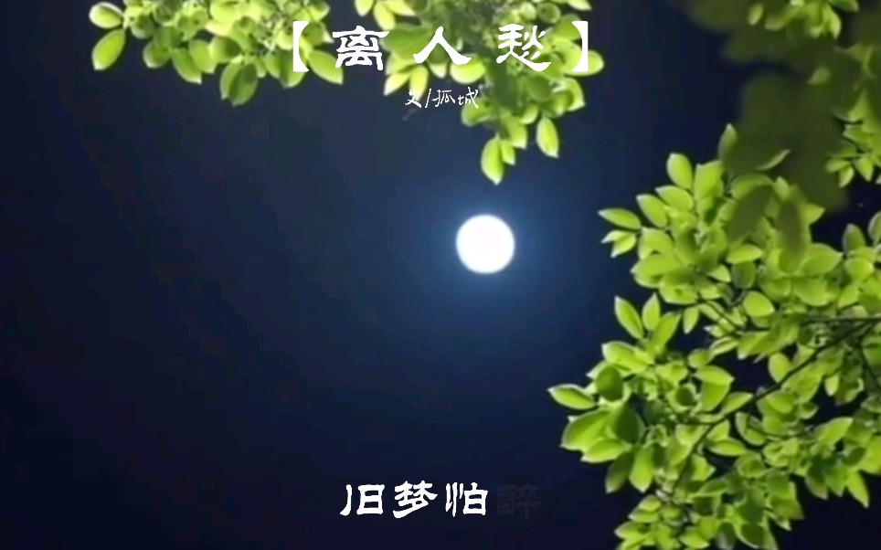 【离人愁】愁断故事别离桥哔哩哔哩bilibili