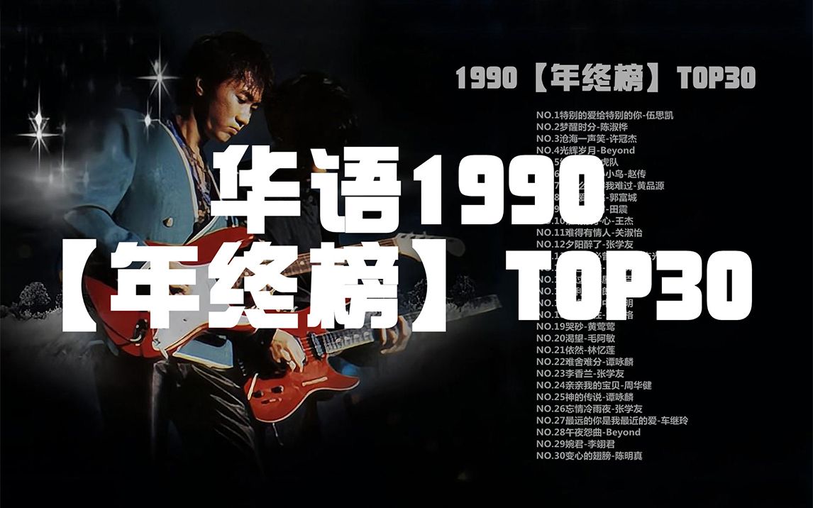 1990【年终榜】1990年华语乐坛神曲大爆发！伍思凯，陈淑桦，许冠杰火遍全国！