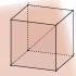 垂直立方体体对角线的截面变化