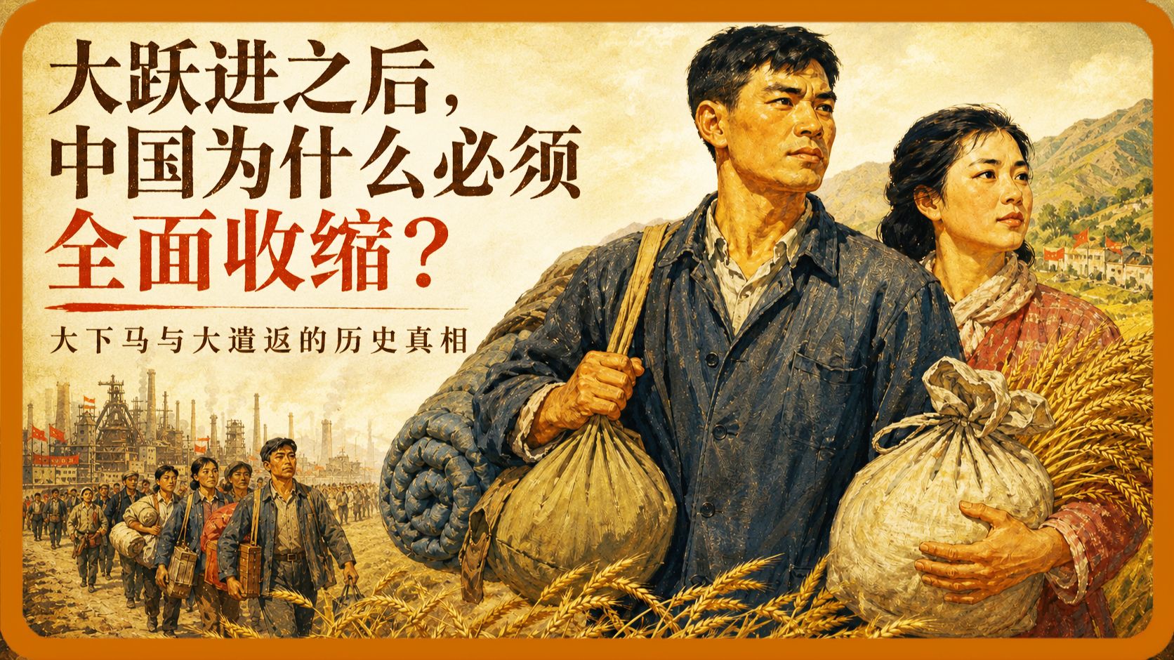 【私人局】大跃进之后，中国为什么必须全面收缩：大下马与大遣返的历史真相
