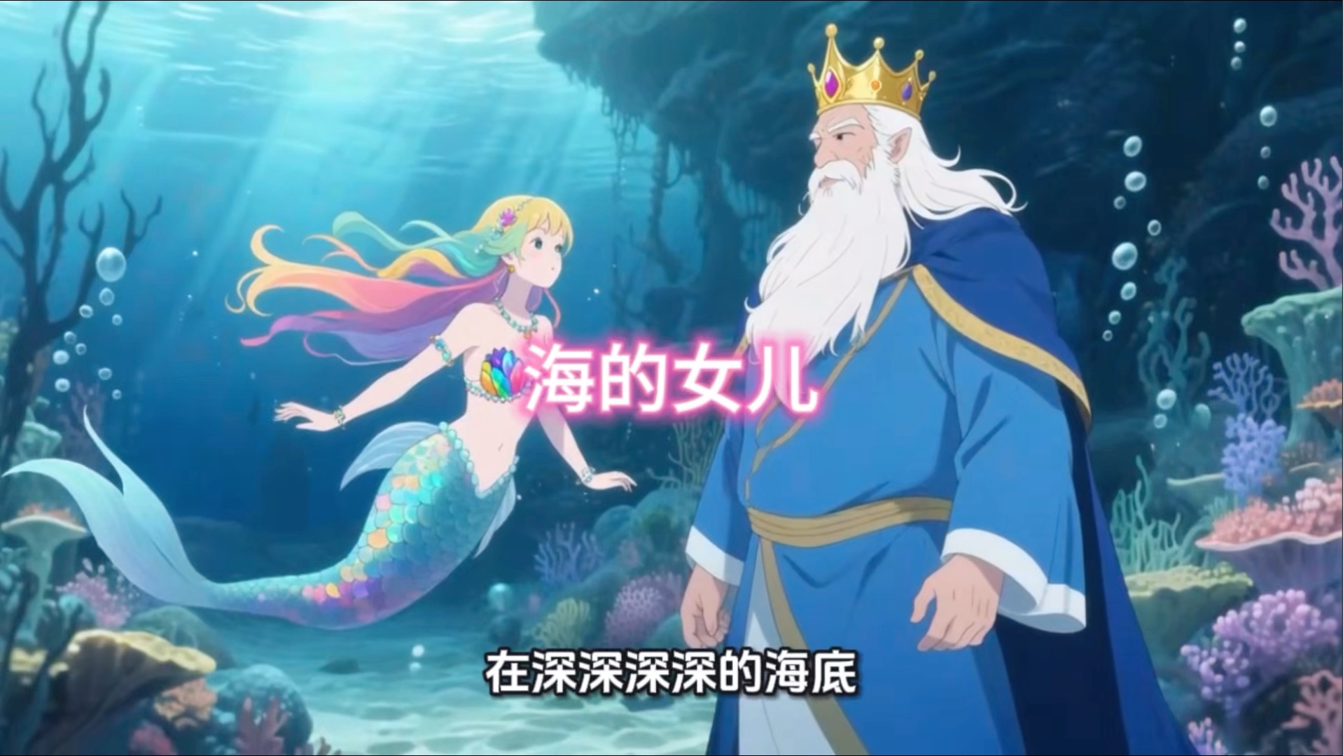 安徒生经典童话《海的女儿》#宝宝睡前故事#原创动画#早教启蒙#故事大王开讲了#回忆杀