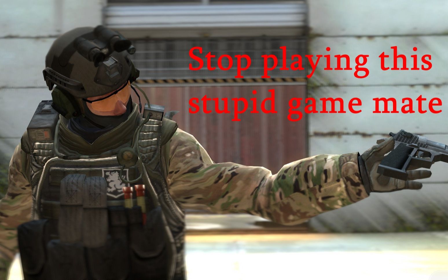 【csgo】鱼塘局偶遇大陀螺,csgo立刻变成slanderman