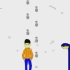 恐怖动画：雪地上的脚印