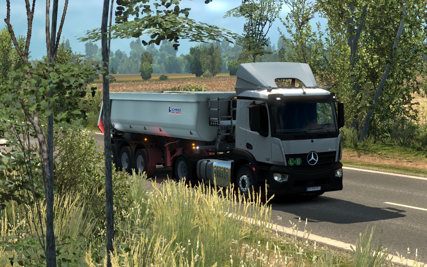 欧洲卡车模拟2promods233驾驶mercedesbenzantos1840release跑巴尔干