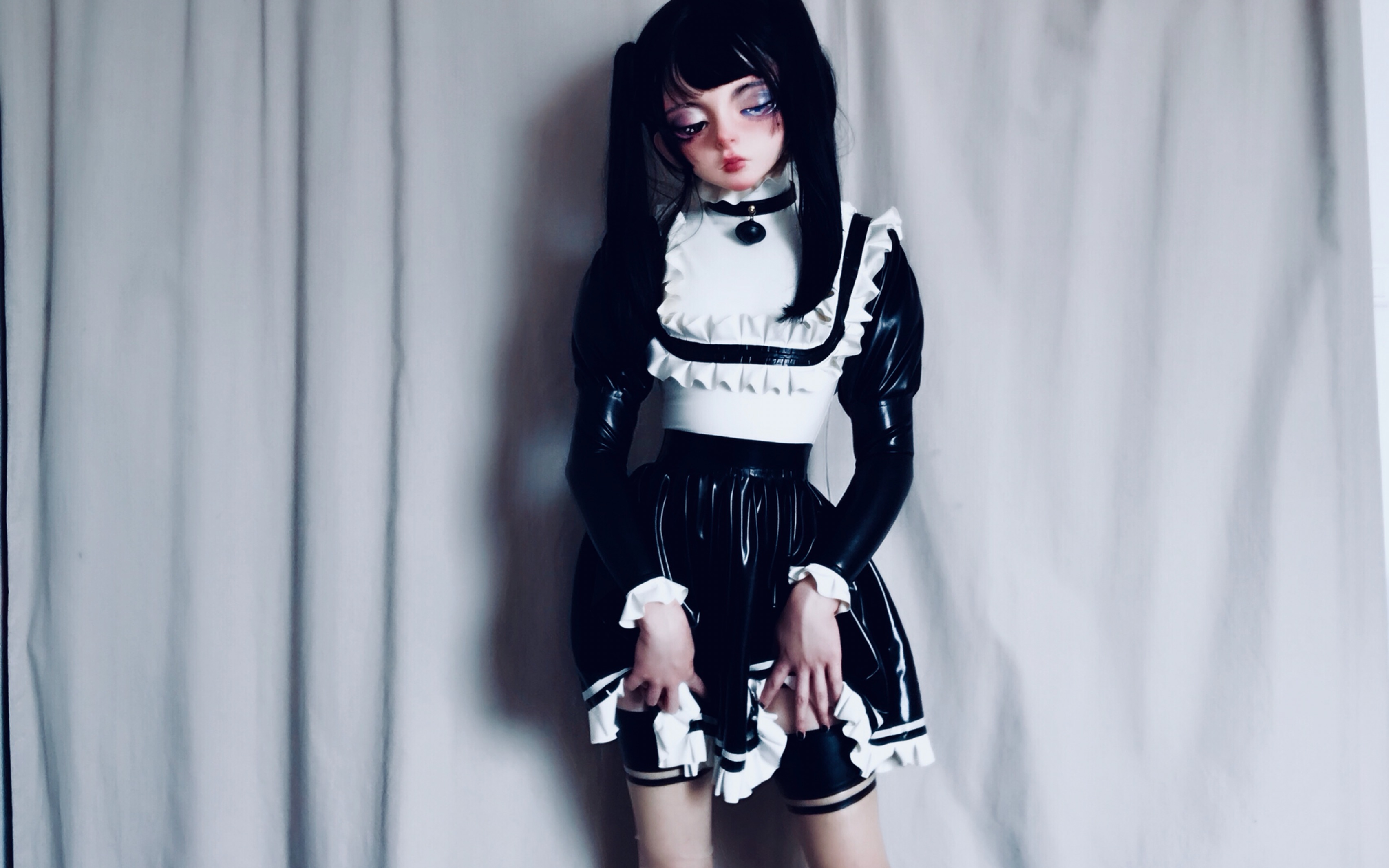 【kigurumi】【latex】lolita乳胶女仆略略略