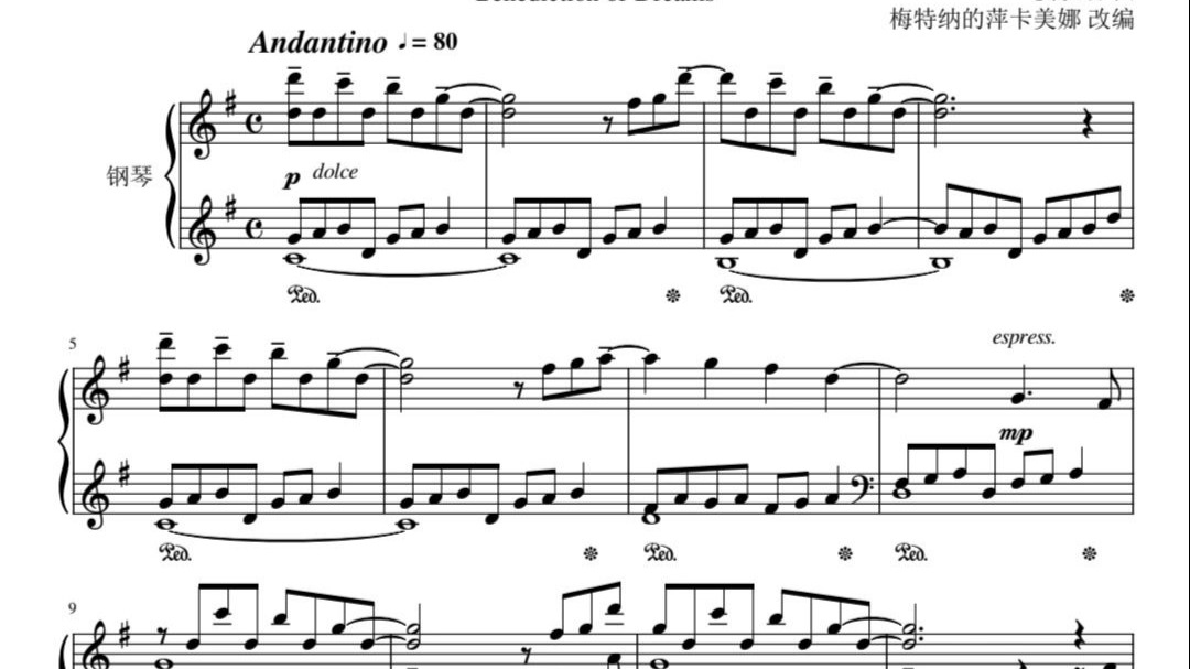 【原神】【扒谱】祝颂如梦——希穆兰卡-破碎之海-絮语岛背景音乐—钢琴版