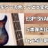 【木材对比】木头如何改变吉他的声音？西山 毅ESP“ SNAPPER”木材演奏比较会