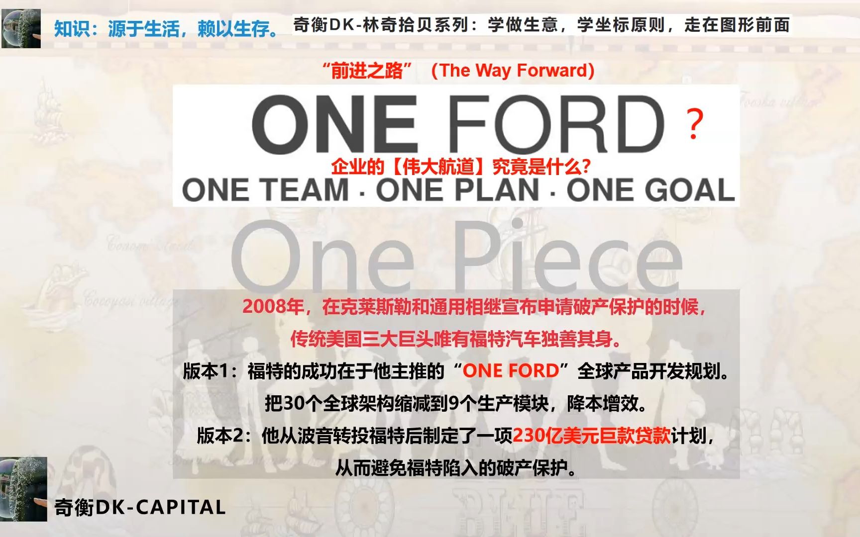 One Piece，One Ford【奇衡DK-林奇拾贝（15）】