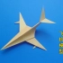 手工折纸飞机教程，酷似图160轰炸机模型