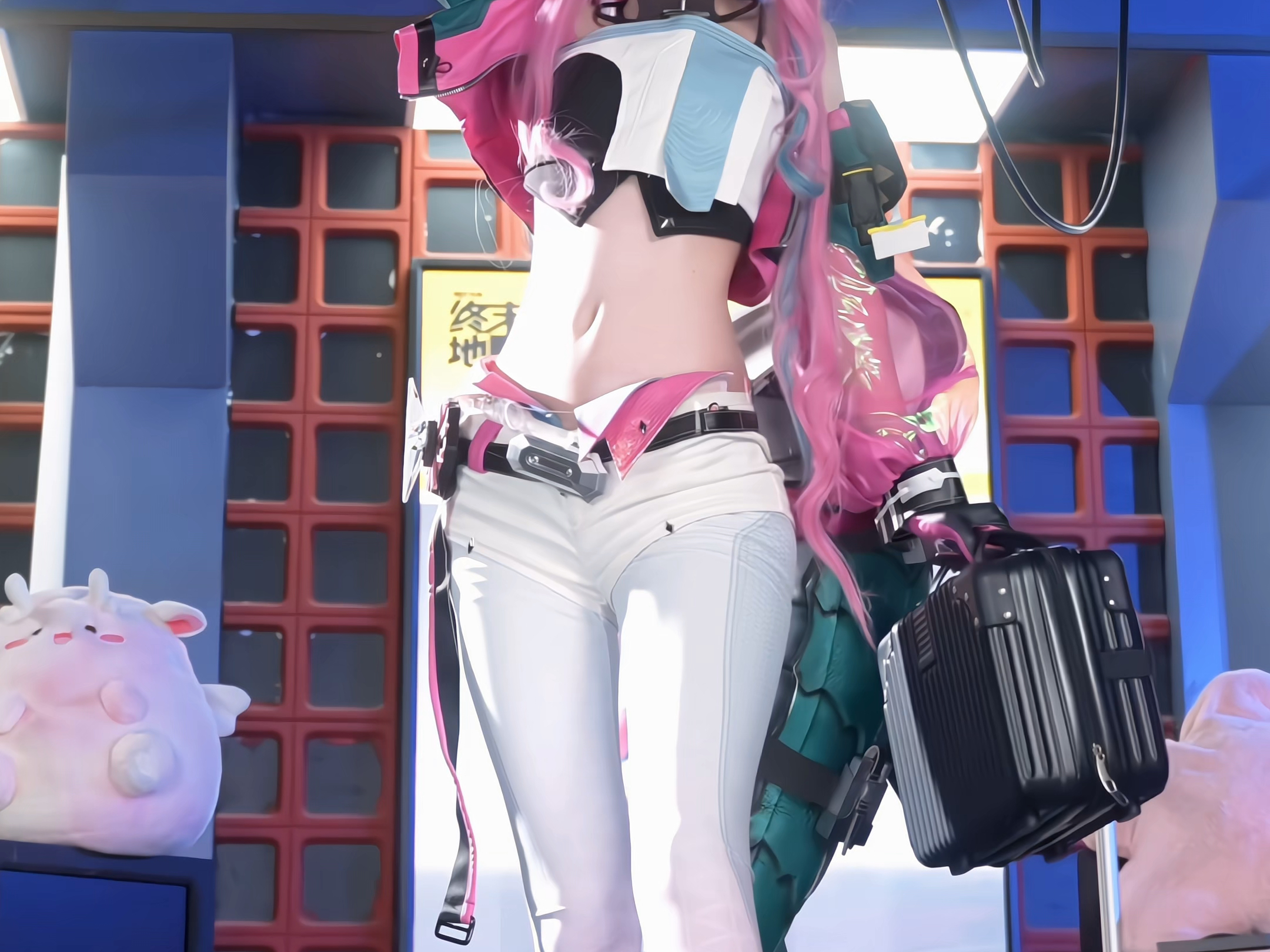 当你知道我为了拍伊冯，带上了家里全部粉色的东西