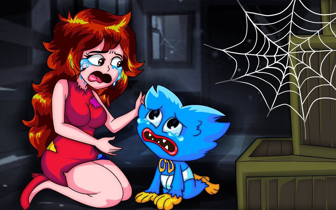 poppyplaytimehuggywuggybaby和家人在一起很开心