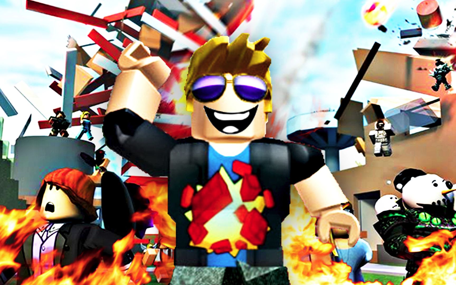 【屌德斯&小熙】 roblox 自然灾害模拟器 爆笑乐高兄妹风骚走位躲避