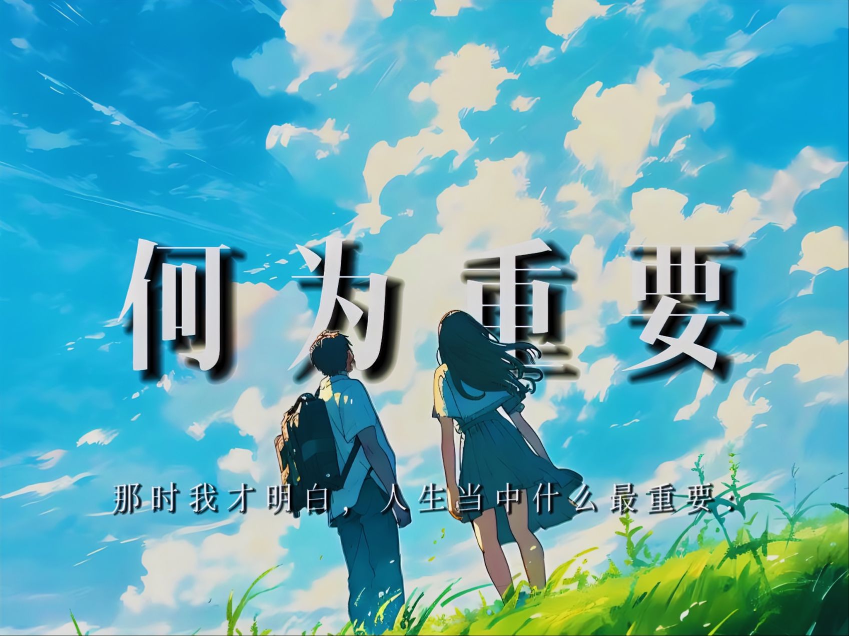 那时我才明白，人生当中什么最重要:【何为重要】