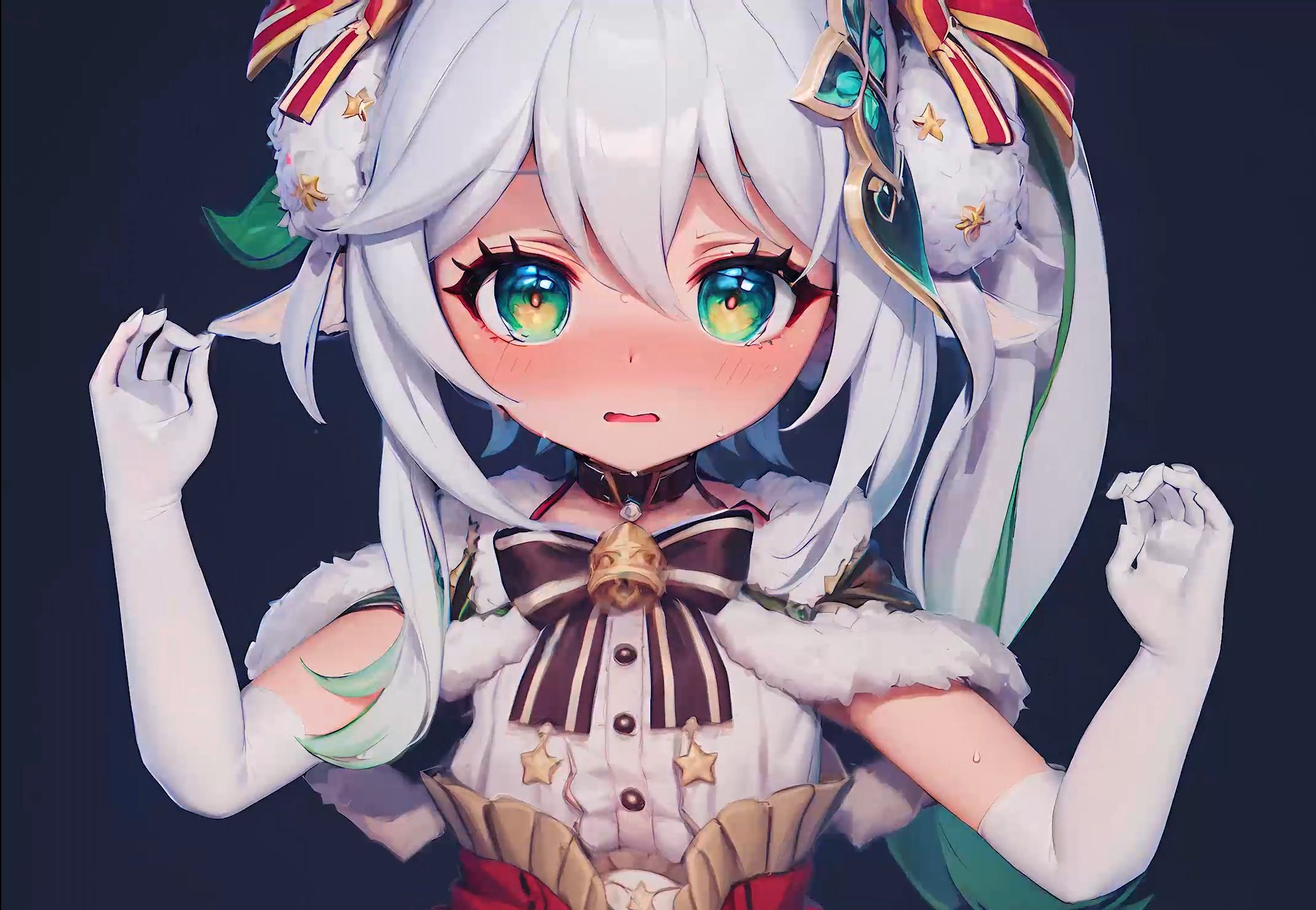 [AI Animation] Little Grass God's Shy Shake ❤️
