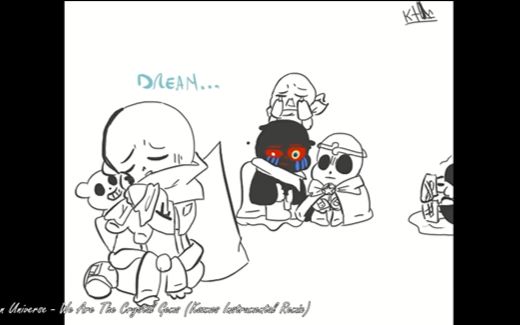 inkxnightmare,dream病娇nightmare 【undertale】ink的独角戏(inkxdreamxcross)(中西字幕)