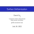 Lecture 14 - Surface Uniformization