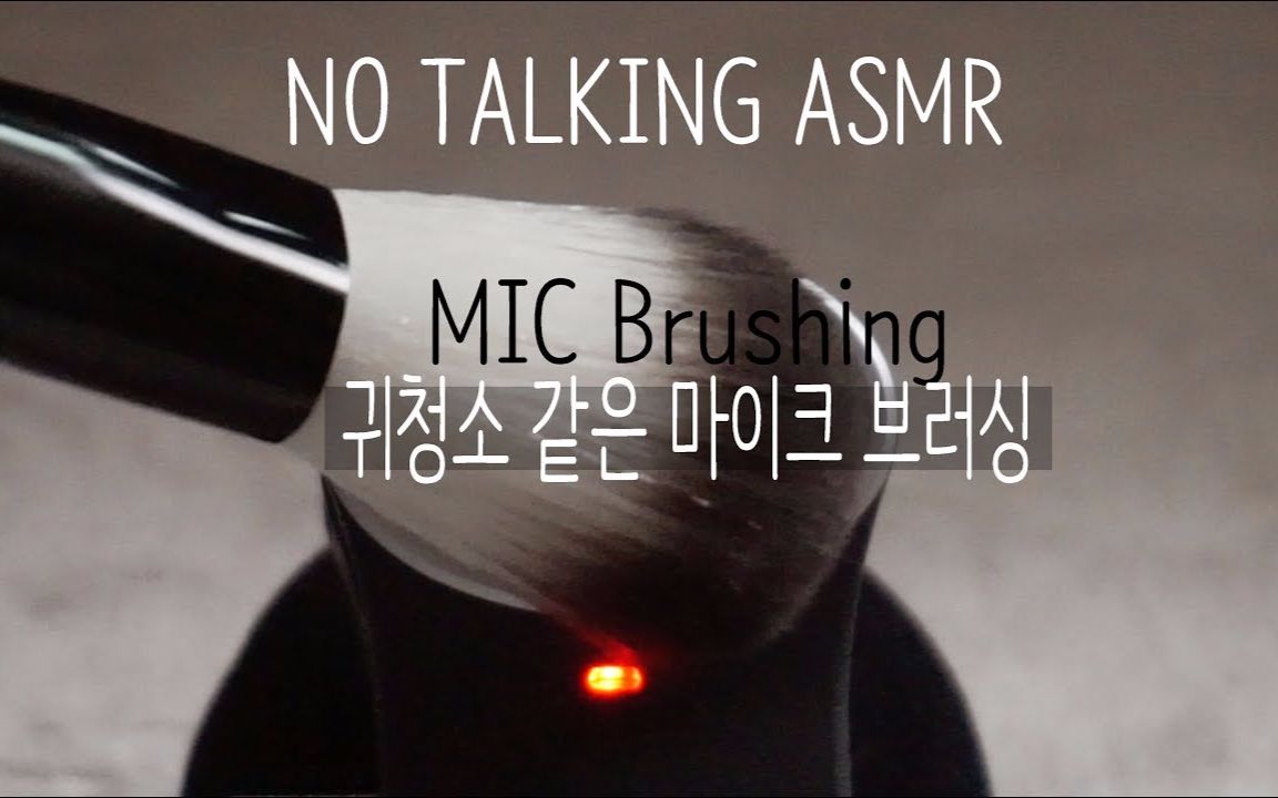 【hush-bi asmr】不同化妆刷刷麦 mic brushing no talking