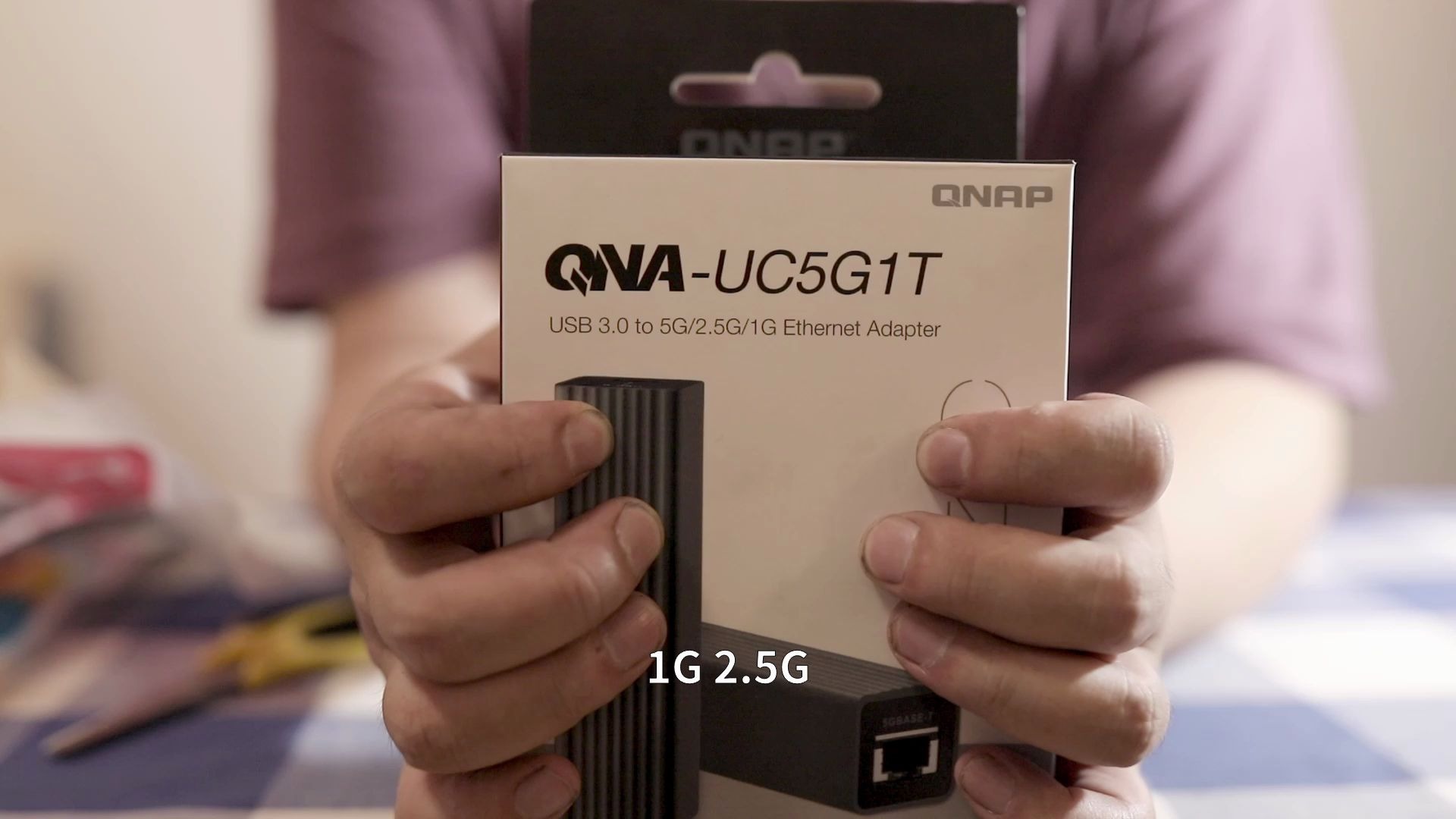 QNAP USB 0.5万兆网卡 威联通万0.5兆网卡测速 QNA UC5G1T