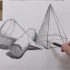 石膏几何体组合素描结构：教你如何起形定位找比例