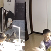 男孩做题突然抡手自扇耳光，监控后父亲自责懊悔：平常压力给太大