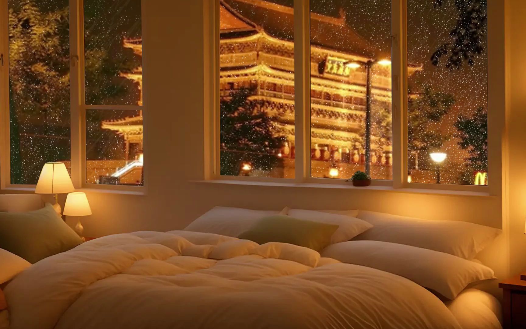 在雨夜的温馨小窝,伴着窗外雨点声,放松入睡-可可西里奇遇记-可可西里奇遇记-哔哩哔哩视频