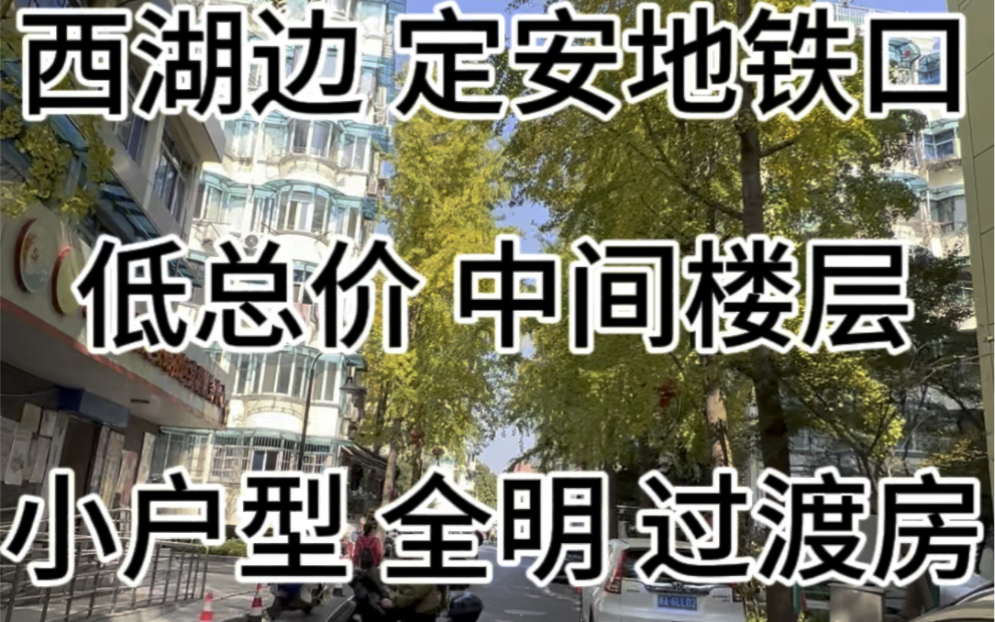 西湖边，定安路地铁口，西湖银泰，南宋御街，后市街小区，整个小区最低的小套，28.66方，125万，满五不唯一，闹中取静，中间楼层！