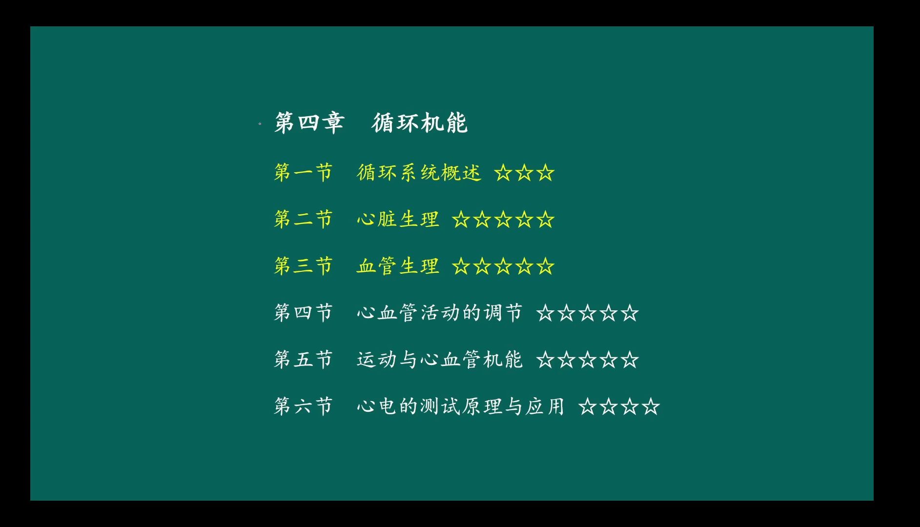 运动生理学 王瑞元版（整书更新）第四章 运动与循环机能 第1、2、3节（第6版）